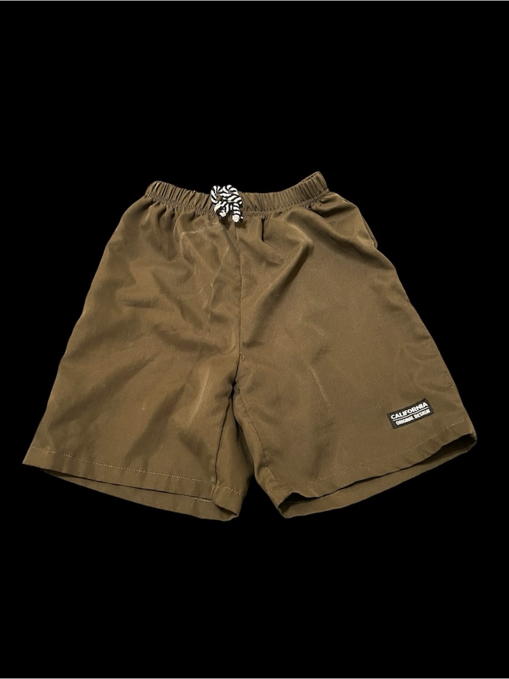 SHEIN Olive Green Kids Drawstring Shorts